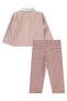 Civil Girls Pants Jacket Embroidered 3-Piece Set for 2-5 Years - Powder 5-6 Years - 4