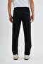 Black Men's Sweatpants Breathable Regular Fit Elastic Adjustable Waist - 7