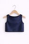 Girl's Navy Blue Crop Party, Special Occasion, Birthday Combination Bustier