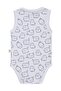 3-Piece Cat Print Zero Sleeve 0-36 Months Snap Fastener Bodysuit - White - 4