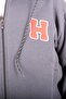 Mode XL Large Size Men's Hooded Sweatshirt with Kangaroo Pocket U25811 Fume - 5