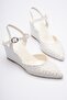 Weyratwo Wedding Dress Padded Sandals Heel Height 8 cm