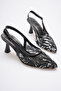 ARLİNA Elegant Stiletto Heel Evening Dress Shoe Heel Height 8 cm