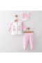 100% Cotton 3-Piece Newborn Baby Hospital Take-Home Set - 2