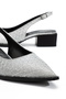 Women's Stylish Pointed Toe Heeled Shoes – Comfortable Thick Heel – Casual & Special Occasion Silver - 3