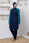 Makenna Parachute Long Sleeve Battal Hijab Swimsuit 3802 - 4
