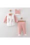 100% Cotton 3-Piece Newborn Baby Hospital Take-Home Set - 2