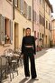 Women's Thessaloniki Fabric Raglan Sleeve Finger-Loop Crop Set - 5