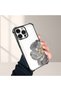 iPhone 14 Pro Max Compatible, Peony Flower Pattern Four-Corner Impact Protection Phone Case
