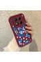 Redmi Note 14 Pro 4g Compatible Burgundy Silicone Shockproof Lens Protected Stitch Pattern Case - 4