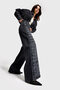 Women's Smoky Gray T-9w5-1 Flare Fit Special Design 100% Cotton Denim Jeans - 3