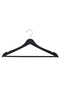 Wooden Look Premium Quality 24-Piece Plastic Clothes Hangers - Black - 7