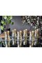 Handmade Crystal Elizabet Amber Lustered 24K Gold Embellished 12 Piece Presentation Tea Set