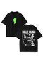Billie Eilish Printed Unisex Oversize Cut 100% Cotton Crew Neck Black T-Shirt