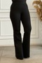 Flared Steel Knitted Thick Leggings Pants