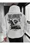 Unisex Character Hooded Sweatshirt - Face and All Surfaces Printed , Comfortable Lace-Up Hooded