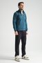 Petrol Blue Premium High Collar Comfortable Fit Classic Leg Men's Tracksuit Set - 2