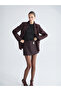 Alita City with a Difference in Color, Lcw Vision Brown Polyviscon Plain Mini Women's Shorts Skirt