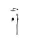Plus Brown 2 Way Concealed Bath Mixer with Overhead & Hand Shower, Durable Brass Finish