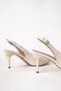 Starlyn Pointed Toe Stone Detailed Open Back Women's Heeled Shoes - 8