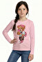 Printed Long Sleeve Girls' T-Shirt B1 - 2