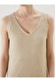 Lcwaikiki Classic White V-Neck Openwork Knitwear Dress - 3