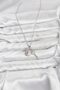 316L Steel Chain Silver Color Lock Key Model Zircon Stone Women's Necklace - 2
