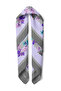 Elegant Floral Framed Pastel Pattern Scarf Bandana 50X50 cm - 3