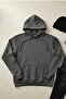 Pi̇lot - Unisex Hooded Kangaroo Pocket 3 Thread Puff (with Fleece Inside) Sweatshirt - 2