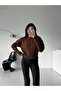 Hair Braid Pattern Medium Length Crew Neck Women's Knitwear Sweater - 5