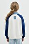 Polo Collar Printed Sweatshirt for Girls G6826A826Sp - 3