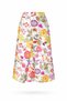 Women's High-Waist Multicolor Lined Pocketed Pleated Modern Skirt