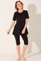 Sporty Cut Half Sleeve Semi-Closed Swimsuit - Alf26707 - 4