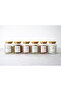 |   Lume |   6-Piece Bamboo Vacuum Lid Spoon and Label Gift Glass Storage Container Spice Rack Set 290 Cc - 2