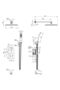 Plus Yana Three Way Concealed Rain Shower Set - Matt Black Brass Finish Bathroom Shower - 2
