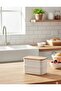 Plastic/Wooden Lid Storage Container Set of 2 500ml - 3