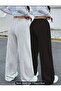 High Waist Wide Leg Women's Sweatpants Two-Piece Set - 3