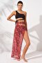 Slit Tulle Single Skirt Blush 231807-d