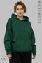 Women's Hoodie Long Sleeve Sticker Love Printed Hooded Oversized 100% Cotton Combed Cotton Sweatshirt - 2