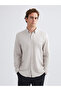 Regular Fit Long Sleeve Dobby Men's Shirt