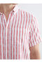Esvab • Modern & Distinctive Standard Fit Short Sleeve Striped Poplin Men's Shirt - 3