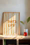 One Piece Raw Color Real Wood Framed Painting - Tekartcrvmdf-3