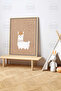One Piece Raw Color Real Wood Framed Painting - Teknrsymdf-41 - 2