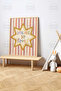 One Piece Raw Color Real Wood Framed Painting - Teknrsymdf-58 - 2