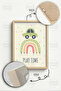 One Piece Raw Color Real Wood Framed Painting - Teknrsymdf-36 - 4