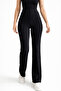 Women's High Waist Lycra Front Gathered Fabric Trousers Stretchy Office Casual Stylish