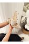 Women's Tena Open Back Pointed Toe Daily Ballerinas Cream 2 Beige - 5