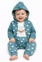 Little Lamb Mint Hooded 3-Piece Newborn Baby Hospital Discharge Set - 2