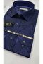 Striped and Floral Long Sleeve Men's Shirt - 4