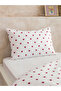 Two Mt Shop Quality Heart Printed Cotton Single Duvet Cover Set - 3